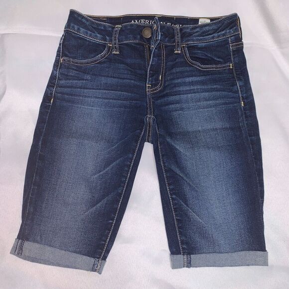 women's American Eagle Super Stretch capri Jegging ankle Jeans Size 4 Regular - Picture 1 of 7